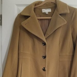 Anne Klein Petite Camel Lined Coat